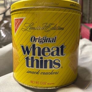 Limited Edition Wheat Thins Snack Crackers Tin